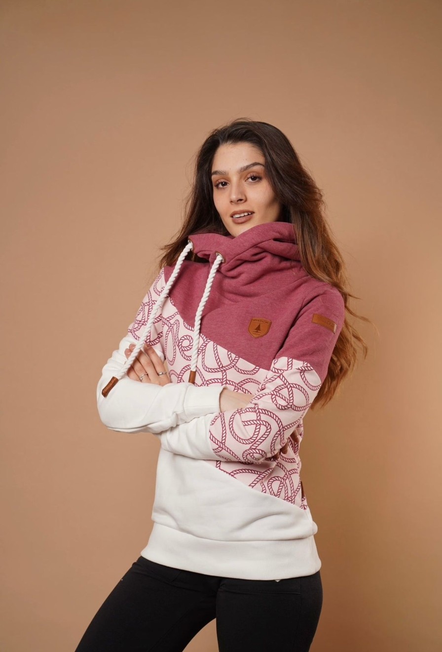 Women Wanakome Hoodies | Selene Wine Mix Hoodie Pink