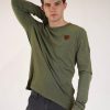 Men Wanakome Sweaters & Long Sleeve | Orion Chive Long Sleeve Green