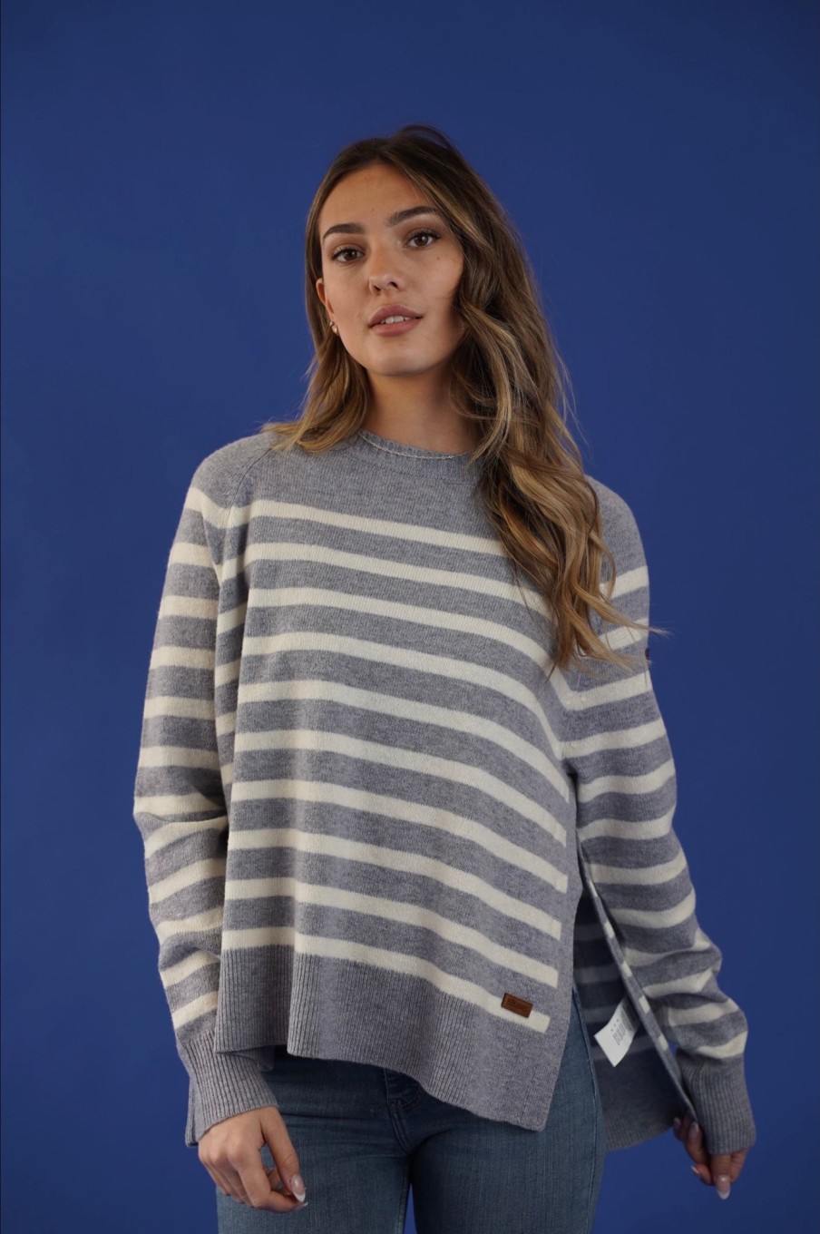 Women Wanakome Sweaters | May Light Heather Sweater Grey