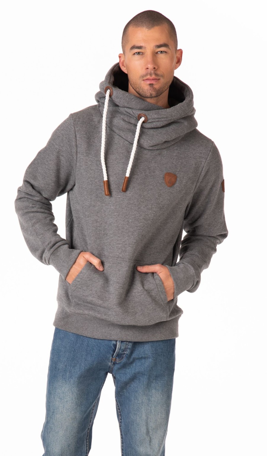 Men Wanakome Hoodies | Olympus Dark Heather Hoodie Grey