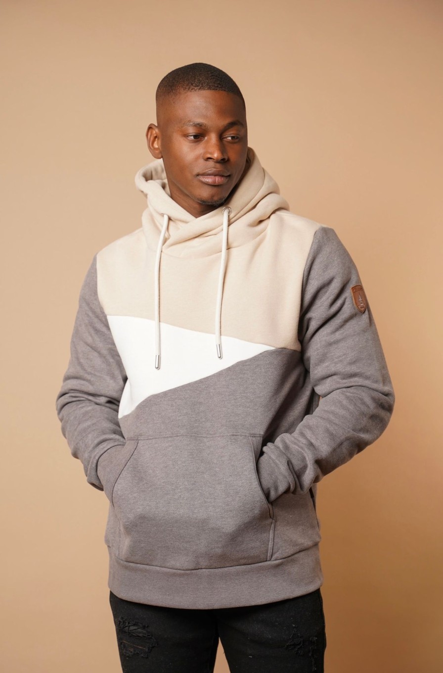 Men Wanakome Hoodies | Caswell Ash Mix Hoodie Grey