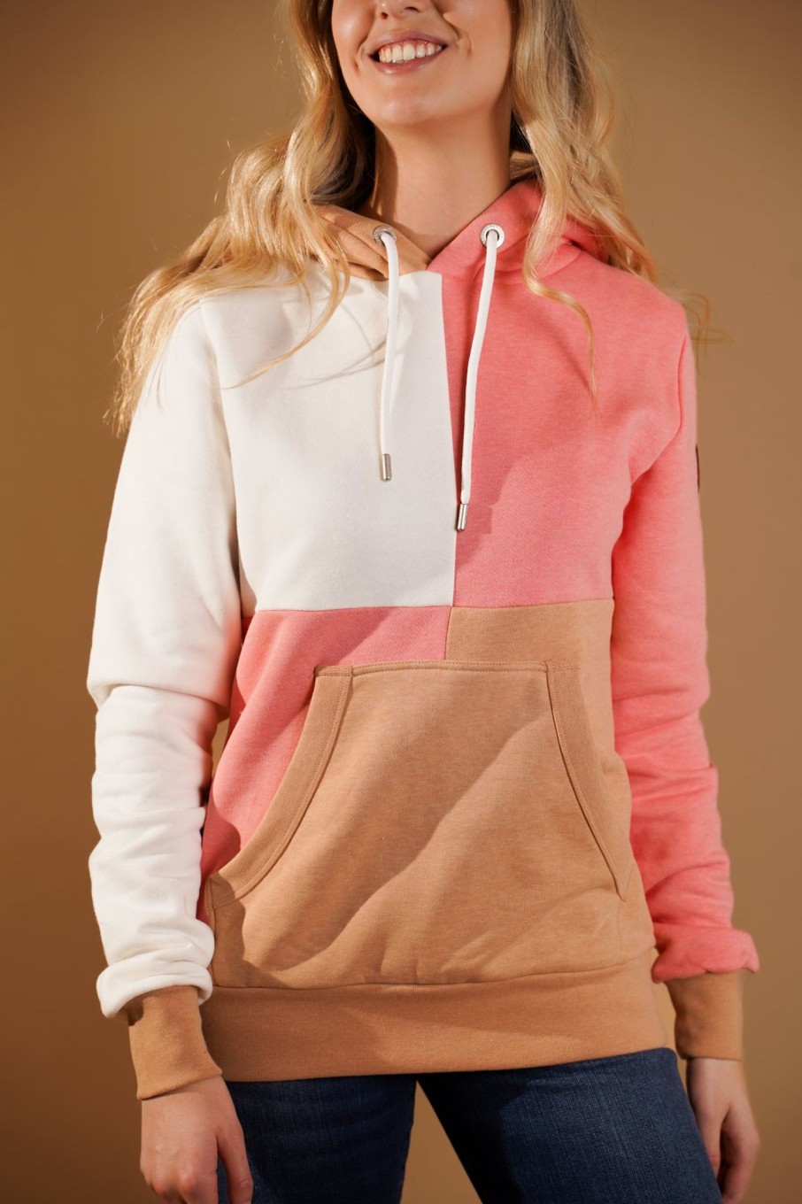 Women Wanakome Hoodies | Milana Hoodie In Cookie/Guava Pink