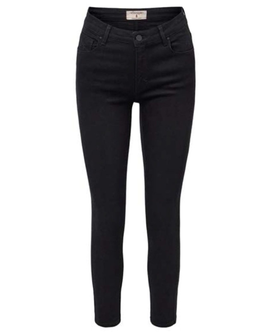 Women Wanakome Bottoms | Helda Jet Denim Black