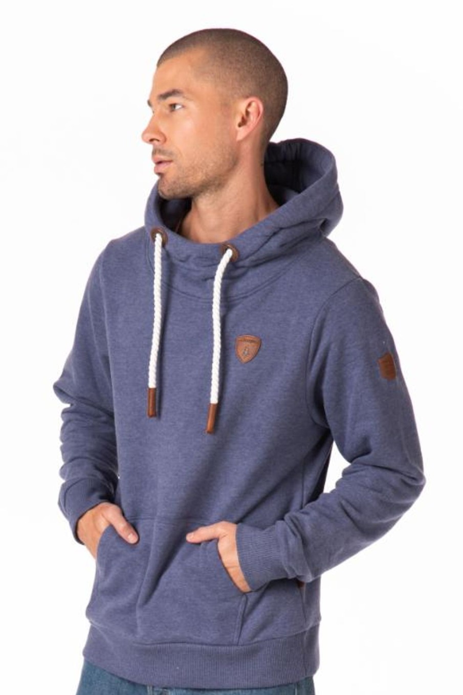 Men Wanakome Hoodies | Cascade Ink Hoodie Navy