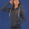 Women Wanakome Hoodies | Hera Zip Hoodie Navy