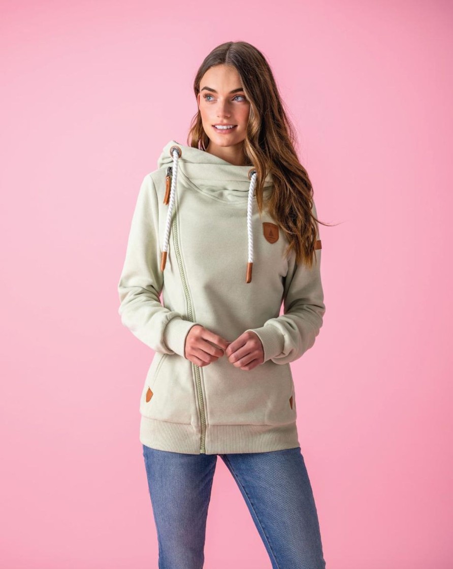 Women Wanakome Hoodies | Athena Aloe Hoodie Green