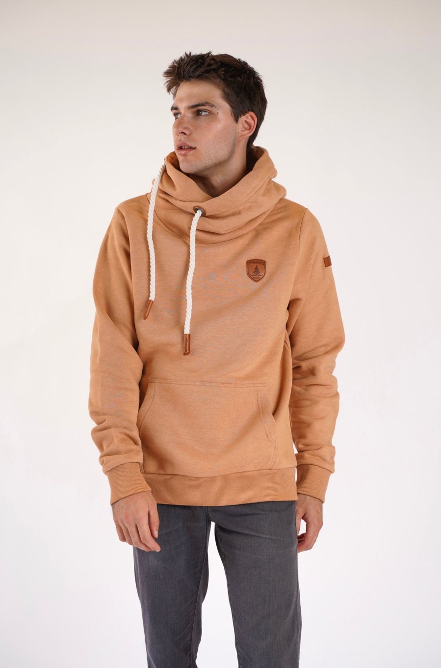 Men Wanakome Hoodies | Olympus Hazelnut Hoodie Brown