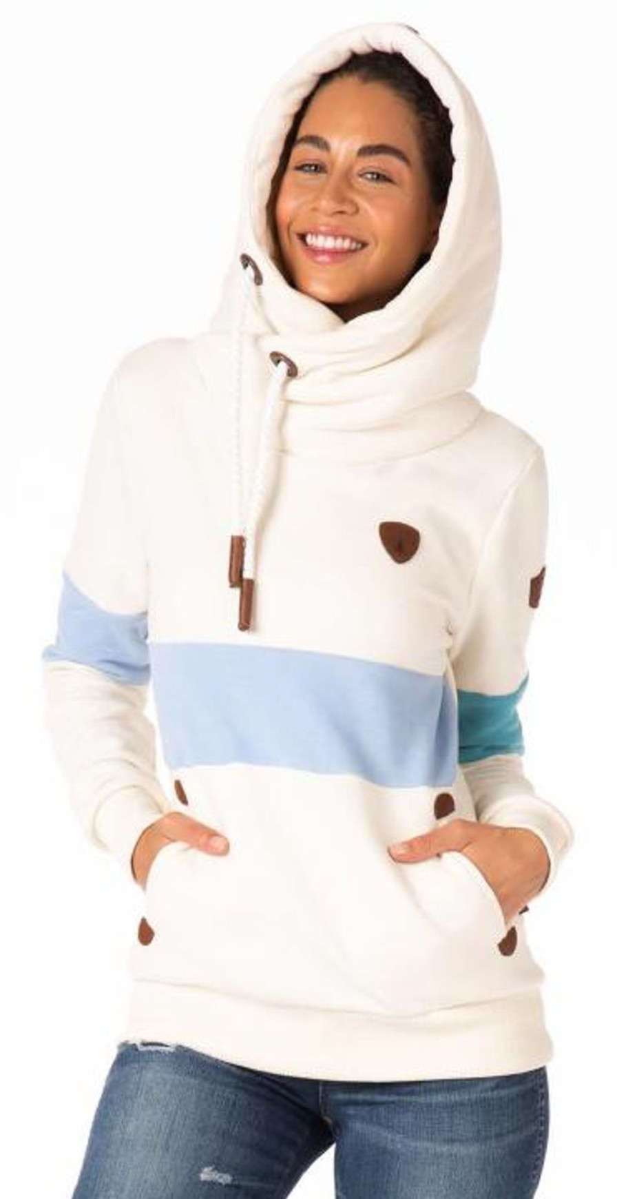 Women Wanakome Hoodies | Dasha Mix Hoodie Oatmeal