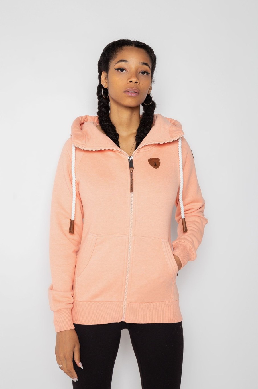 Women Wanakome Hoodies | Hera Autumn Rose Zip Hoodie Pink