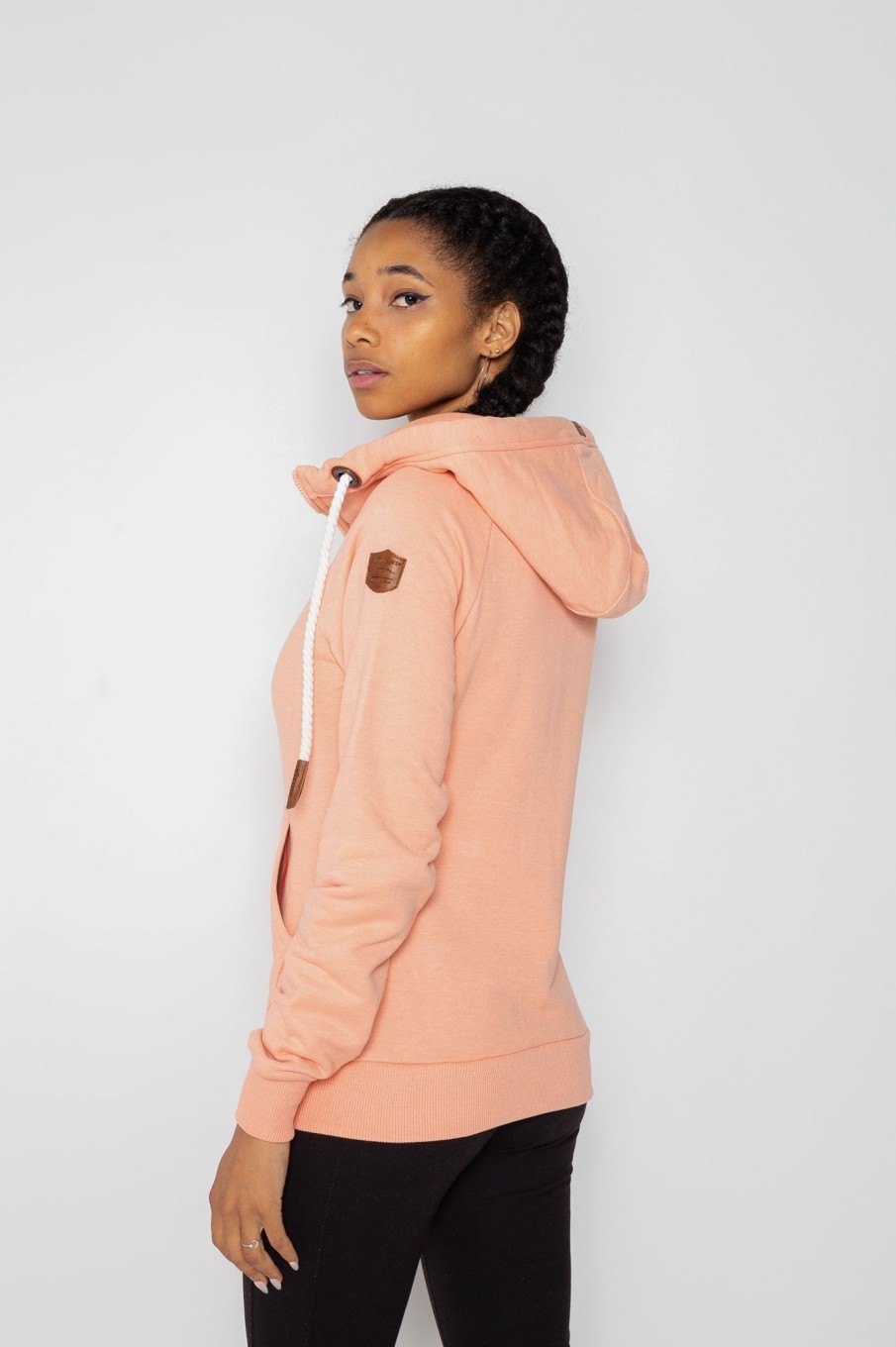 Women Wanakome Hoodies | Hera Autumn Rose Zip Hoodie Pink