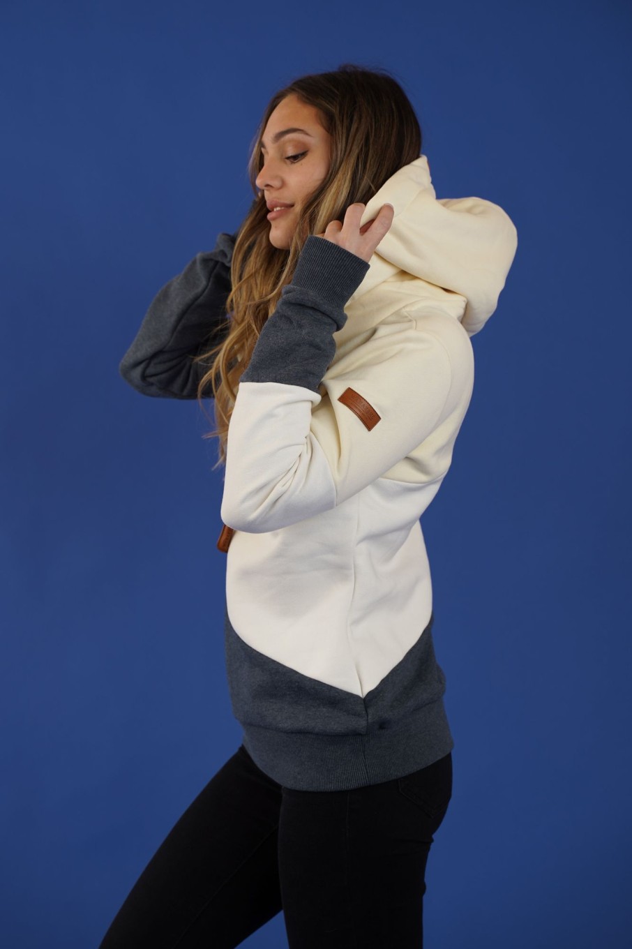 Women Wanakome Hoodies | Selene Vanilla Mix Hoodie White