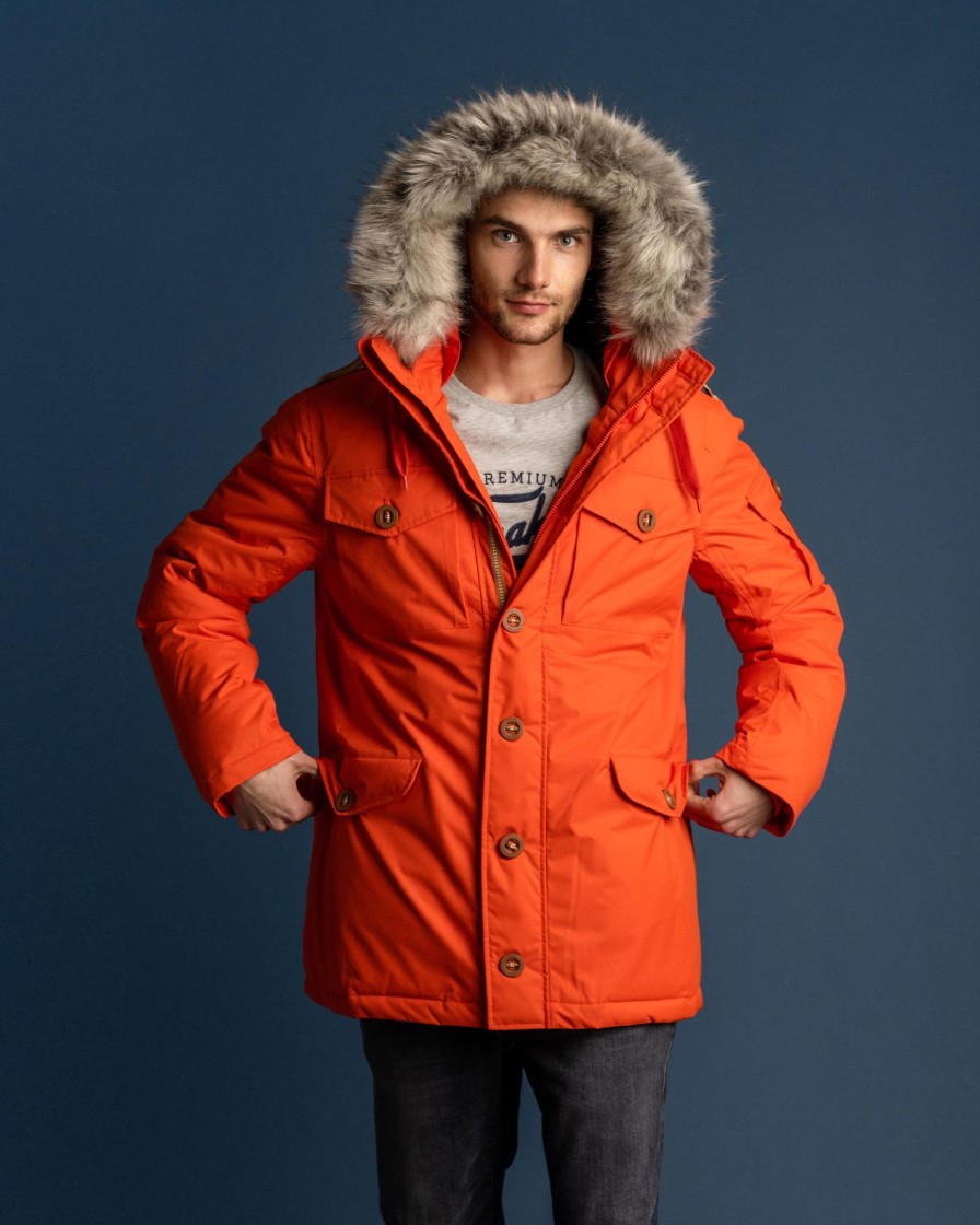 Men Wanakome Outerwear | Icarus Parka Orange