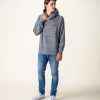 Men Wanakome Hoodies | Aron Space Dye Hoodie Grey