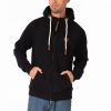 Men Wanakome Hoodies | Zeus Zip Hoodie Black