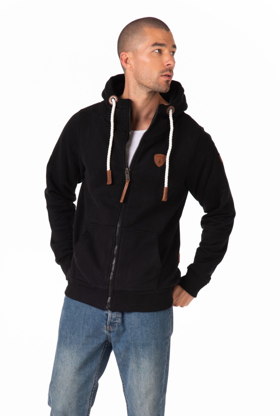 Men Wanakome Hoodies | Zeus Zip Hoodie Black