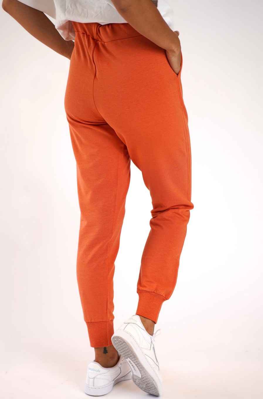 Women Wanakome Bottoms | Ida Lux Dusted Clay Jogger Orange