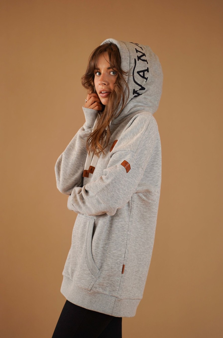 Women Wanakome Hoodies | Billie Light Heather Hoodie Grey