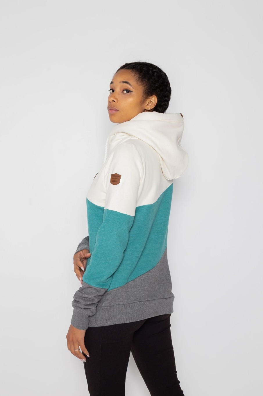 Women Wanakome Hoodies | Selene Peacock Mix Hoodie