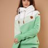 Women Wanakome Hoodies | Lensa Wasabi Mix Hoodie Green