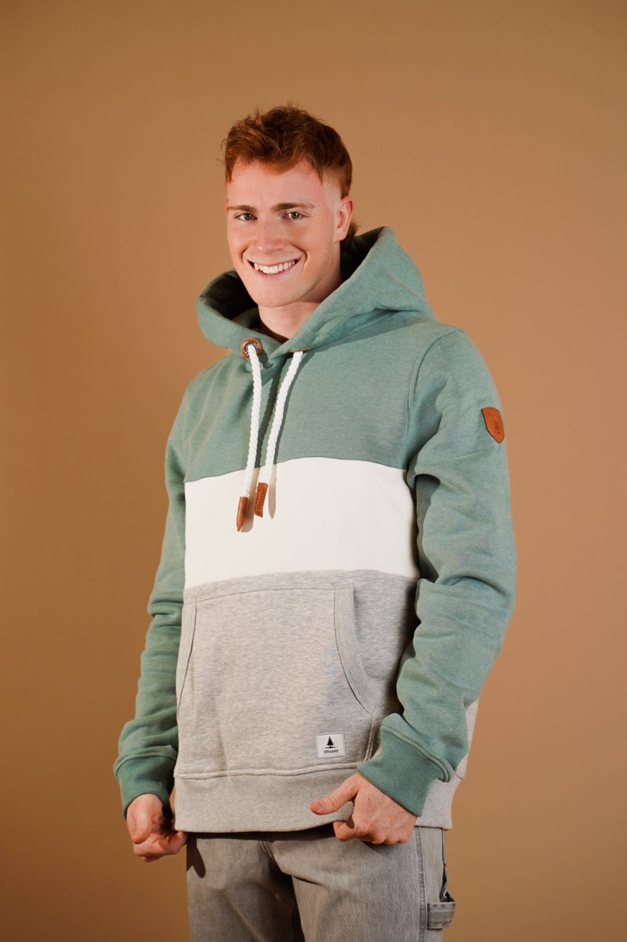 Men Wanakome Hoodies | Rivera Sage/Oatmeal/Light Heater Grey Hoodie Green