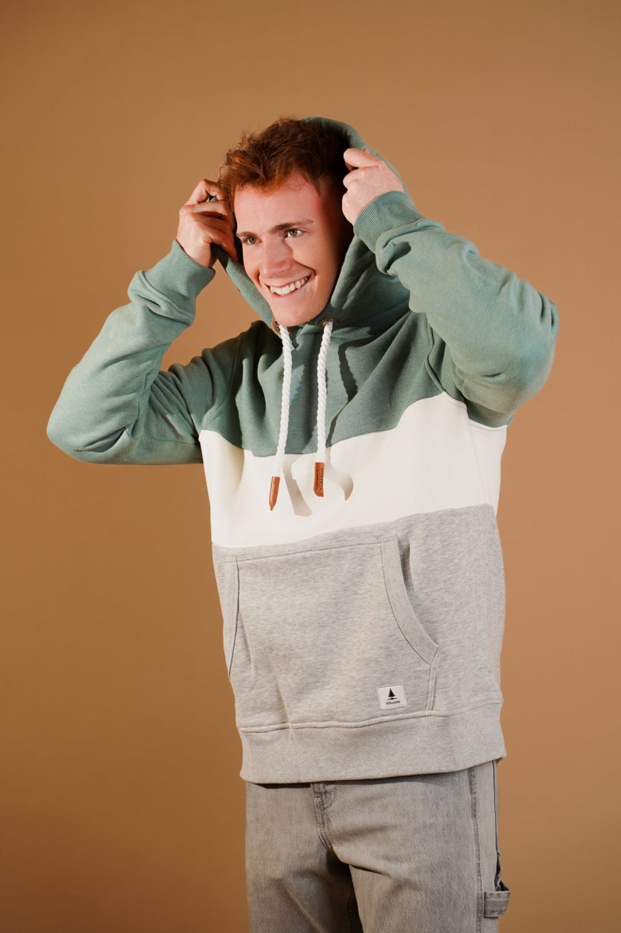 Men Wanakome Hoodies | Rivera Sage/Oatmeal/Light Heater Grey Hoodie Green