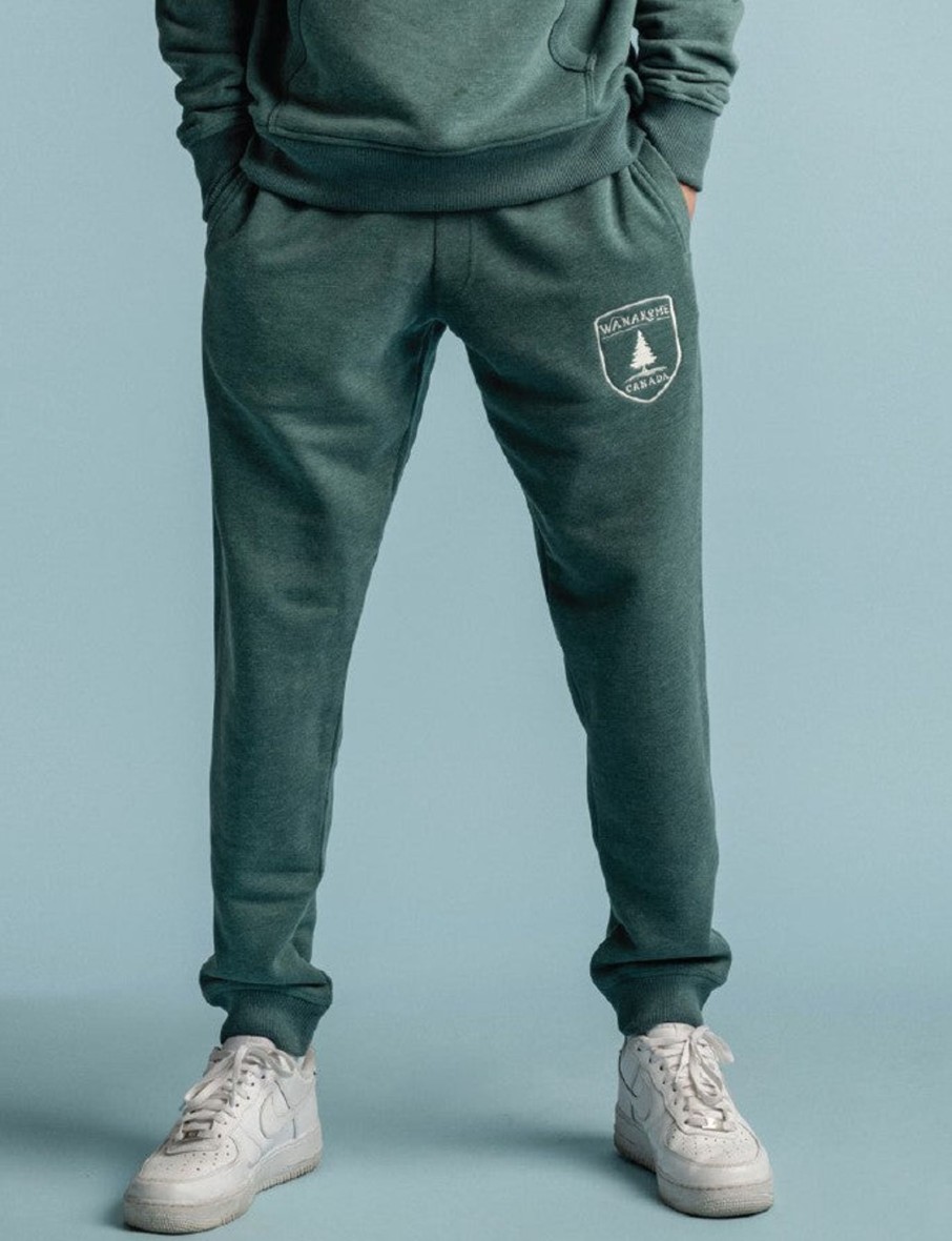 Men Wanakome Pants | Stepford Forest Jogger Green