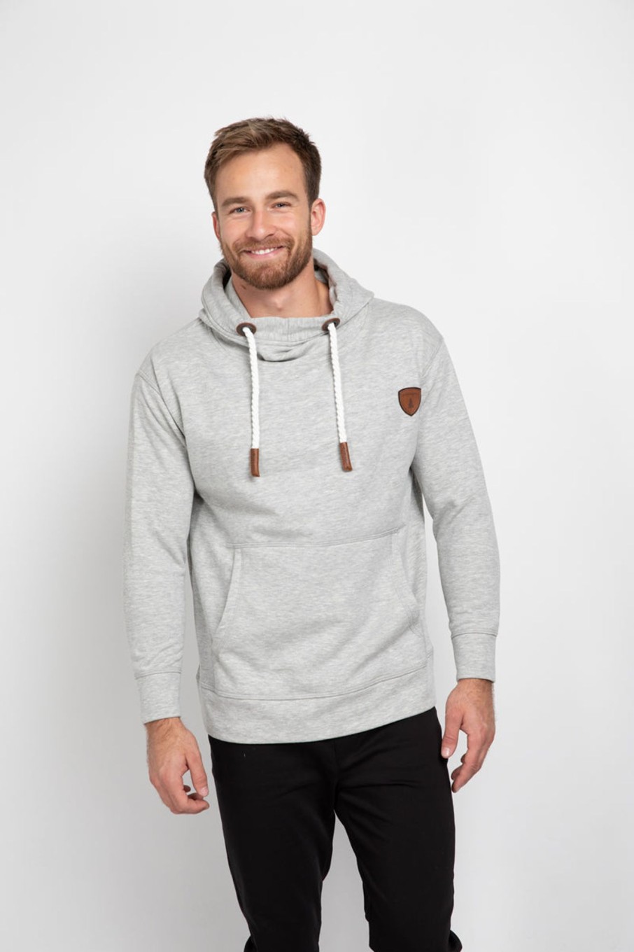 Men Wanakome Hoodies | Firestone Light Heather Grey Hoodie