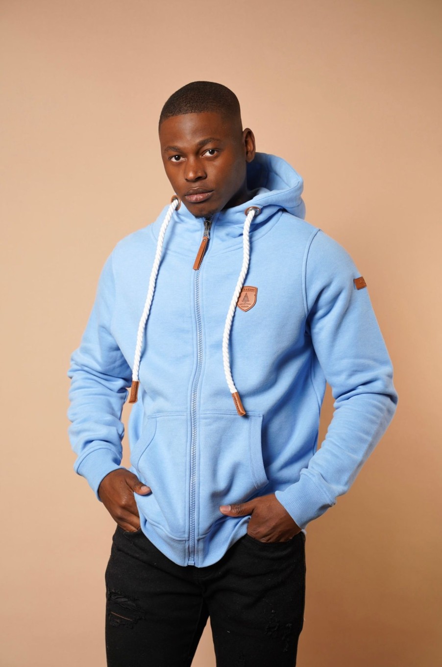 Men Wanakome Hoodies | Zeus Regatta Zip Hoodie Blue