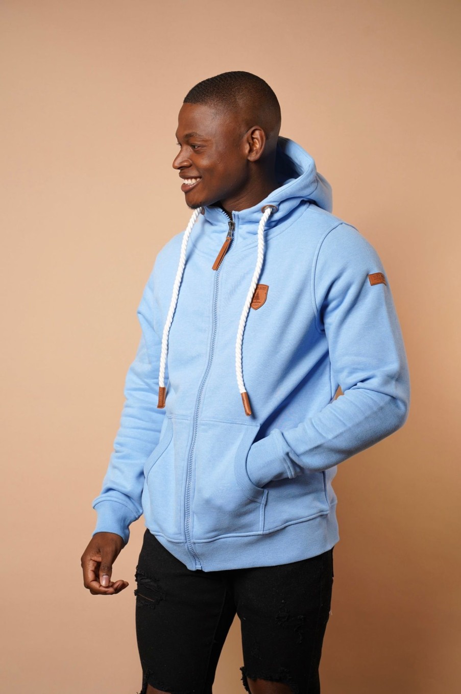 Men Wanakome Hoodies | Zeus Regatta Zip Hoodie Blue