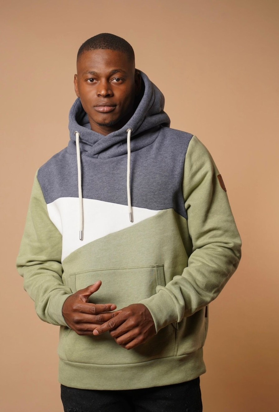 Men Wanakome Hoodies | Caswell Surplus Mix Hoodie Green