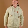 Men Wanakome Hoodies | Zeus Aloe Zip Hoodie Green