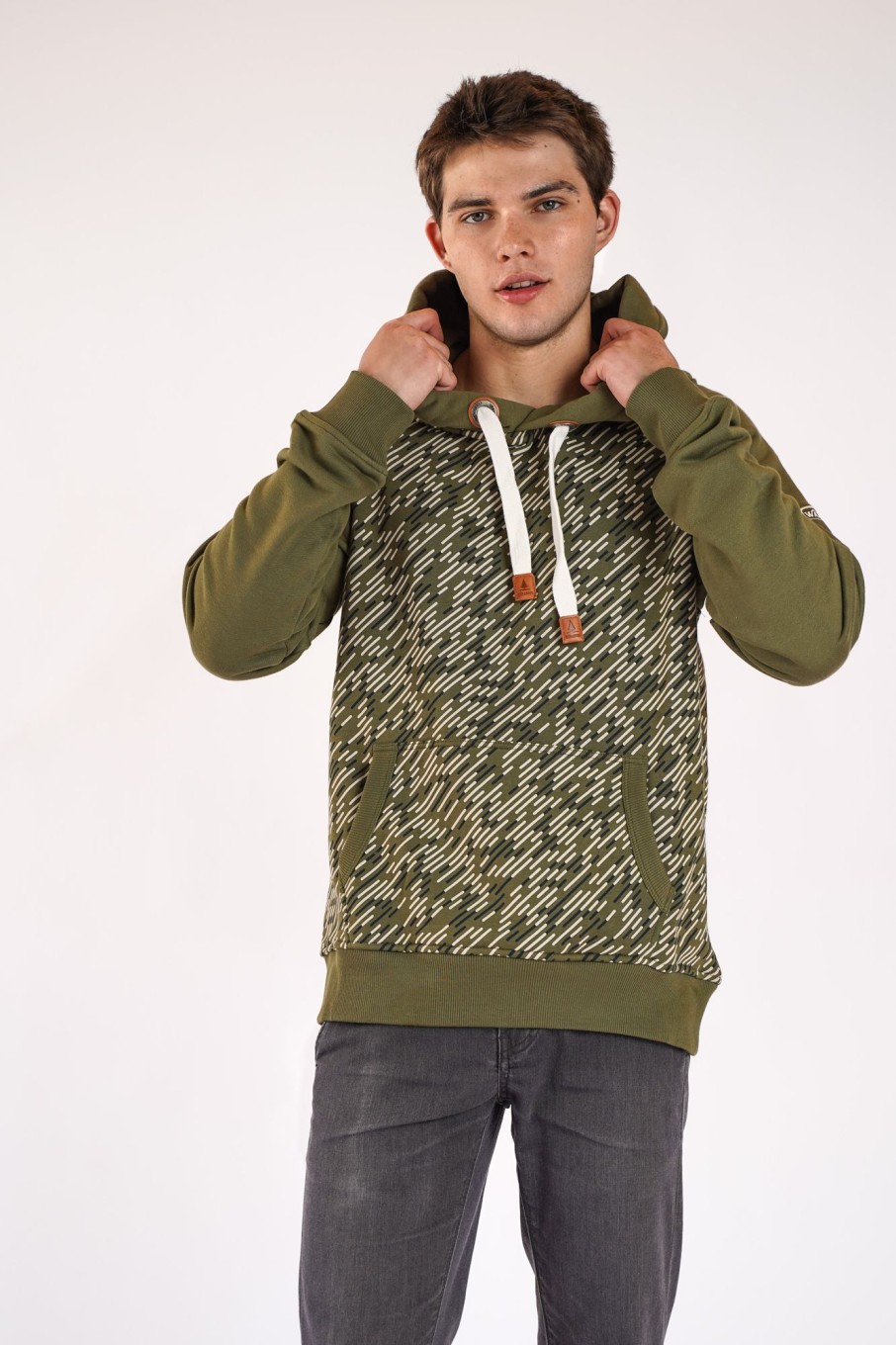 Men Wanakome Hoodies | Abbot Moss Hoodie Green