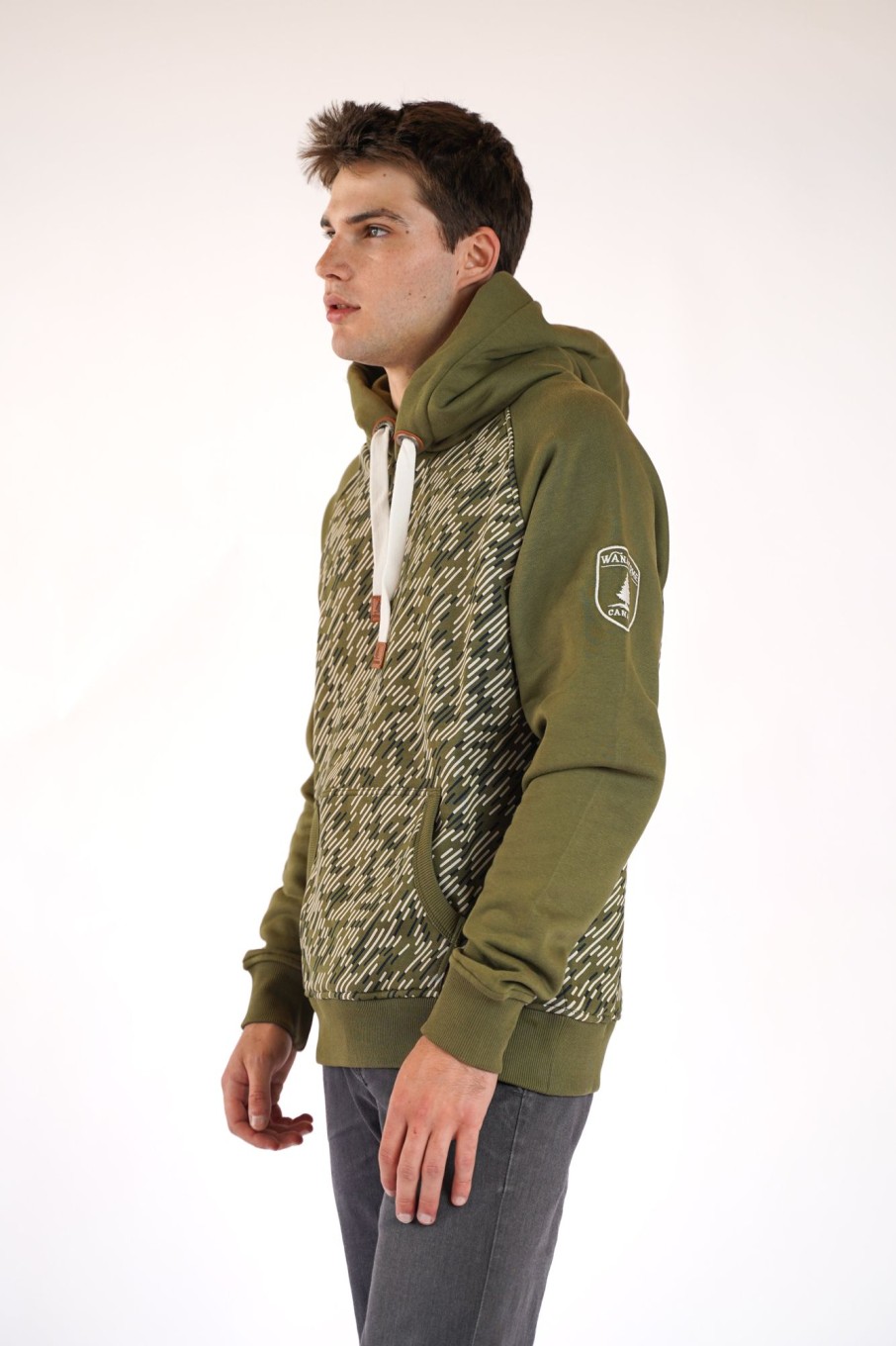 Men Wanakome Hoodies | Abbot Moss Hoodie Green