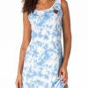 Women Wanakome Dress | Cheska Baby Jay Cloud Tie-Dye Dress Blue