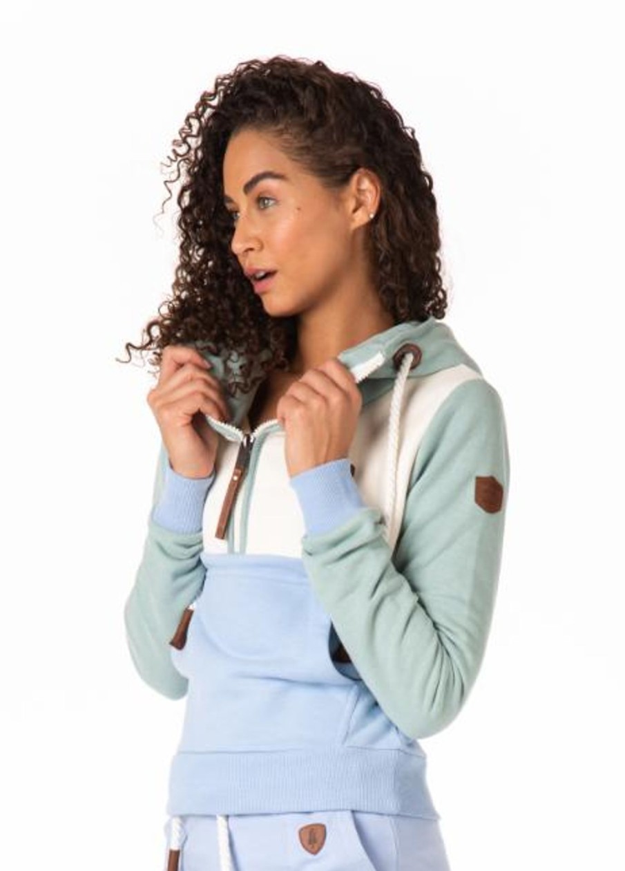 Women Wanakome Hoodies | Prue Green Bay Mix Hoodie