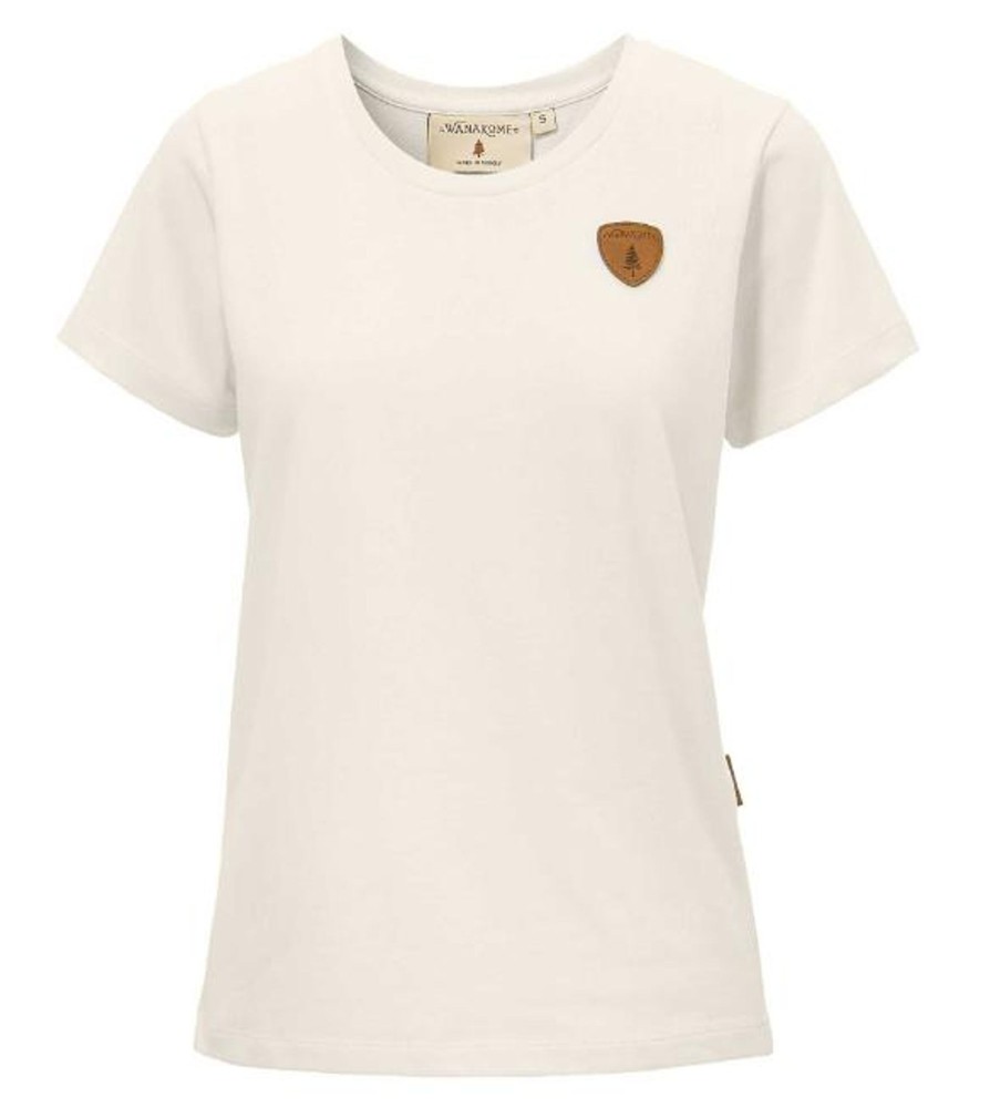 Women Wanakome T-Shirts | Ari Oatmeal Tee White