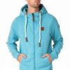 Men Wanakome Hoodies | Zeus Biscay Bay Zip Hoodie Blue