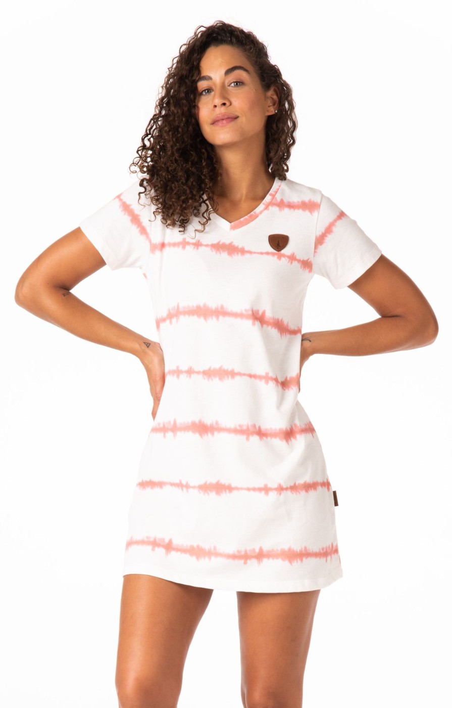 Women Wanakome Dress | Hazel Dusted Clay Stripe Tie-Dye Dress