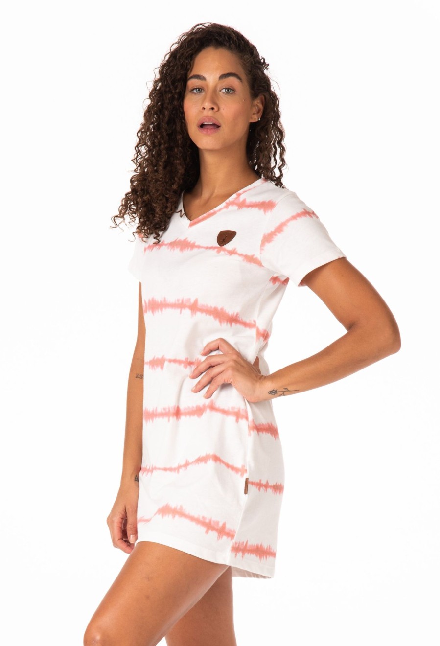 Women Wanakome Dress | Hazel Dusted Clay Stripe Tie-Dye Dress