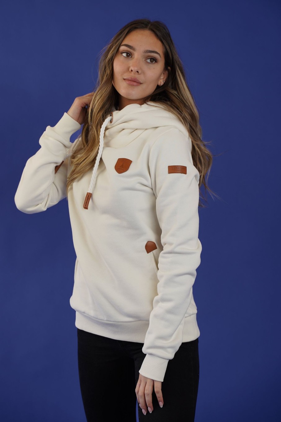 Women Wanakome Hoodies | Artemis Oatmeal Hoodie White