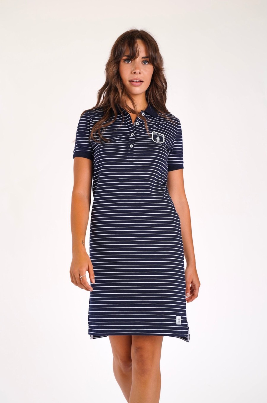 Women Wanakome Dress | Lois Polo Dress In Stripe Navy