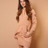 Women Wanakome Dress | Carmen Cookie Hoodie Dress Brown